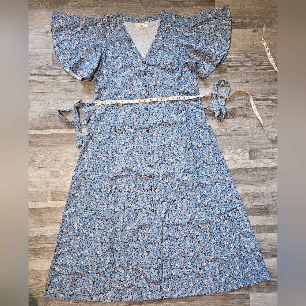 💚Atèlette Flare Dresses Floral Size 38 V Neck Vintage Style 💛🩷 - Picture 5 of 6